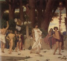 The Daphnephoria [detail Right] by Lord Frederick Leighton